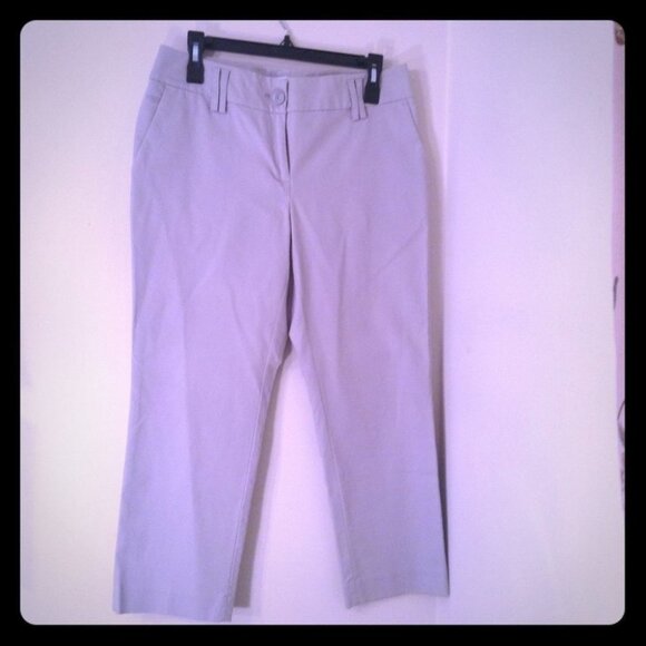 Ann Taylor Loft Julie Beige Pants Slacks Trouser - Picture 2 of 6